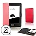 Produktbild Forefront Cases Amazon Kindle Paperwhite (Nur für 2012, 2013, 2015, 2016 Modell) Smart Hülle Tasche Case Cover - Dünn Leicht Rundum-Geräteschutz Auto Schlaf Wach + Stift & Displayschutz (ROT)