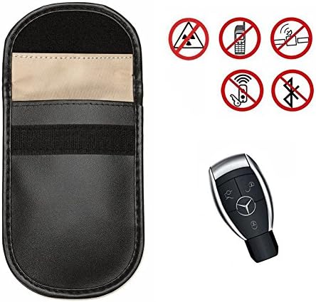 Qutaway Car Key Signal Blocker Case Fob Guard Signal Blocking Pouch Key-less Entry Anti-theft Lock Devices Cell Phone Privacy Protection Bag