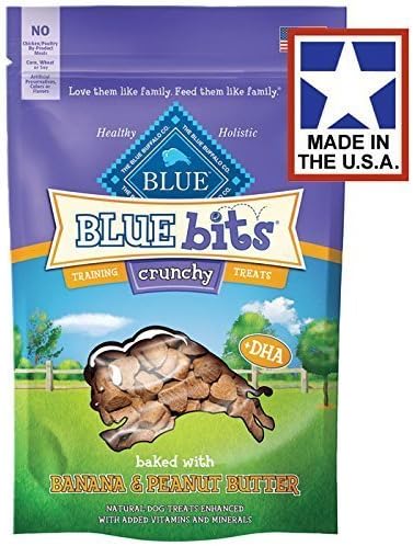 Blue Buffalo Crunchy Blue Bits Banana &amp; Peanut Butter Dog Training Treats, 3 oz. by Blue Buffalo