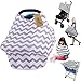 Price comparison product image iZiv Ultrasoft 4-in-1 Multi-use Baby Stretchy Cover Car Seat Canopy/Nursing Cover/Shopping Cart Cover/Infinity Scarf Perfect Gift for Baby (Color-1)