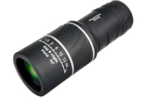 MiOYOOW Teleskop monokularowy, 16 x 52 High Definition FMC luneta z pryzmatem BAK4 Prisma 66 m/8000 m, do wędrówek, zwiedzania, koncertu, na kemping, polowanie