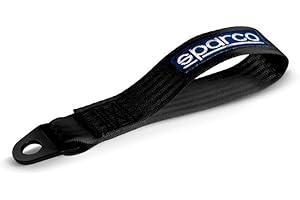 sparco Performance Correa de Remolque - Negro - MAX. 2000kg - 16mm Agujero