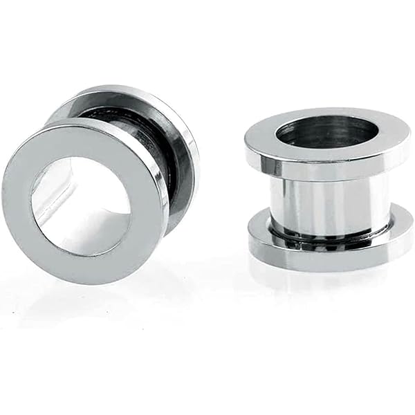 Dilatatori Orecchio 8mm In Resina Amber Stone - 2 Pezzi Per Piercing 0G Ipoallergenici - Foto 2