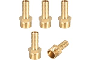 anskaffningskarta 5 st. Mässing slanganslutning kontakt adapter 8 mm vridkrok x 1/4" G ytterrör