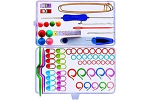 CUTEDIY Stricken Zubehör Strickzubehör Strick Utensilien Set Maschenmarkierer Maschenhalter