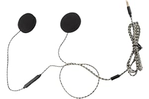 EBTOOLS pour ecouteurs Casque Moto pour zamp Headphones for Helmet Casque de Moto avec Fonction Mains Libres, réduction du Bruit 3,5 mm Haut-parleurs Porte-Manche Titulaire de la Main Interphone pour