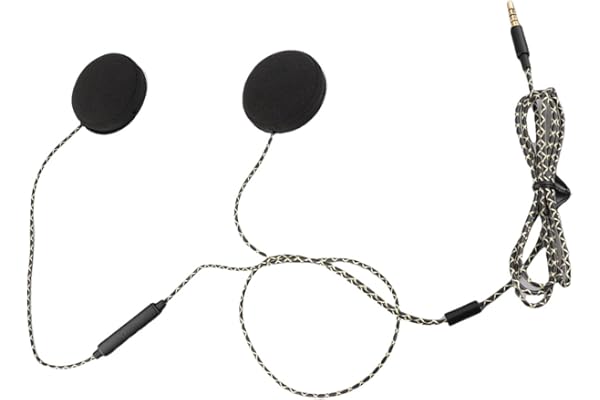 EBTOOLS pour ecouteurs Casque Moto pour zamp Headphones for Helmet Casque de Moto avec Fonction Mains Libres, réduction du Bruit 3,5 mm Haut-parleurs Porte-Manche Titulaire de la Main Interphone pour