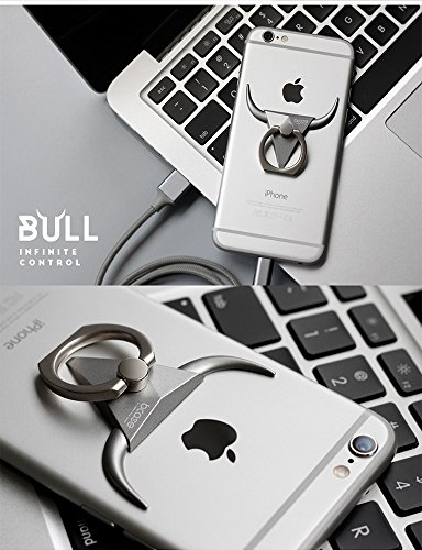 Finger Grip Anello, LEMONDA universale Smartphone Anello Grip stand Supporti da auto per Iphone, Ipad, Samsung, HTC, Nokia, Tablet, Design testa di toro, Stile punk, Super cool, Anello della presa / Supporto del Basamento / Kickstand per il iPhone 7/7 Plus/6S/6S Plus, Galaxy S8/S8 Plus/S7/S7 Edge/S6, Galaxy Note 5/4, Huawei P10/P10 Plus/P9/P8, Googld Pixel, HTC, Nexus 5X / 6P, LG G5 ed altri Smartphone, Verde