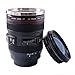 Produktbild Contever® Kamera Tasse Objektiv Becher / Camera Lens Coffee Mug Cup für Kaffee, Tee, Milch, Wasser - 400ML---Schwarz