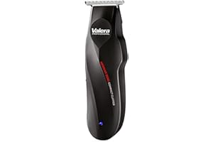 Valera, Absolut Zero 658.01, Tagliacapelli Uomo Professionale, Preciso e Leggero, Lame 42 mm per un Taglio Minimo di 0,1 mm, Funzionamento Cordless o Tramite Alimentatore, Batteria Inclusa, Nero