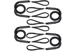 AROLA Bungee Dock Line Cuerda de Amarre para Barco Línea de Muelle del Barco Cuerda de Navegación Muelle Cuerda Barco Elástico Accesorio de Barco 4 Piezas