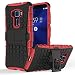 Produktbild MoKo ZenFone 3 (5.2" ZE520KL) Hülle - [Kick Ständer Serie] Outdoor Dual Layer Holster Armor Case Handy Schutzhülle Schale Bumper mit für ASUS ZenFone 3 ZE520KL 5.2", Rot (Nicht für ZE552KL 5.5")