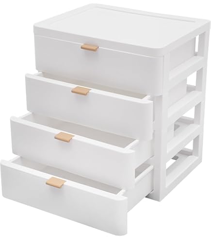 Organizer Da Scrivania 20x15 Cm In Legno Bianco E Naturale - Smartlab