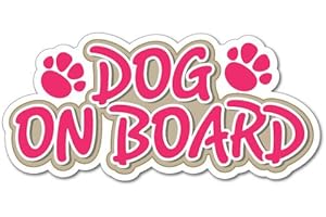 STICKER COLLECTIVE Dog On Board Adesivo Decal Sticker Pet Art Laptop