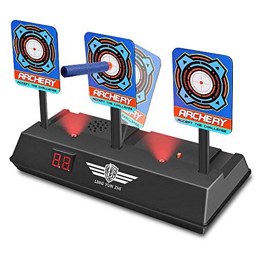 welltop Bersaglio elettronico elettronico per Pistole Nerf, Bersaglio Automatico a punteggio elettronico Bersaglio Automatico Bersaglio di tiro Digitale Effetto Luce ed Suono Intelligente Giocattolo