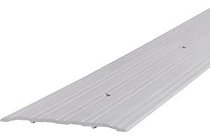 MD BUILDING PRODUCTS M-D Building Products 68627 M-D Ultra Fluted Saddle Threshold, 36 in L X 1/4 in W X 6 in H, Aluminum, Mill