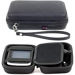 Negro Funda Duro Para TomTom Rider 500 550 450 420 42 410 400 Rider 40 GPS Sat Nav Con Asa y Compartimentos Para Accesorios