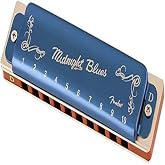 Fender&reg; MIDNIGHT BLUES HARMONICA Harmonica Diatonic 10 Hole Tuning D Blue Limited Edition