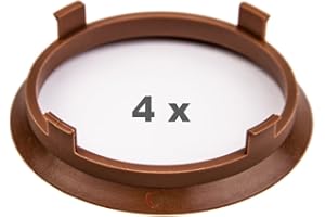 4 x pneugo! Bagues de centrage pour jantes alu 71.6 mm - 66.1 mm