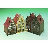 Fabricado en Alemania. Aue Verlag 5 x 6 x 9 cm Modelo Casas de la Lueneburg II Kit (4 Piezas)