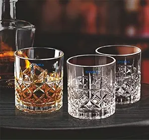 Syanka Classic Old Fashion Glass Whiskey Glasses Set of 6, Clear, 310ml