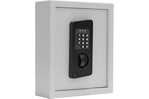 Profirst Nestro 20 Schlüsseltresor Stahl Elektronikschloss mechanische Notöffnung verstellbare Hakenleisten Schlüsselaufbewahrung 20 Schlüsselanhänger gratis inkl. Befestigungsmaterial