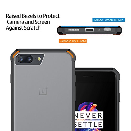 Funda Oneplus 5 Negro  JGOO Glazed Clarity Funda Ultra Delgado Acr  lico Espalda Duro y Flexible TPU Suave Gel Parachoques H  bridos Minimalista Carcasa de Protecci  n para Oneplus 5