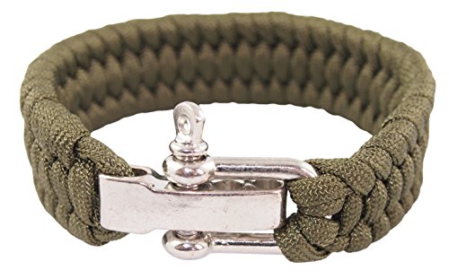 Preisvergleich Produktbild paracord Armband mit Edelstahl Schäkel