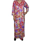 Indiatrendzs Women's Maxi Nighty Hosiery Sleepwear Floral Nightgown (Chest : 42)