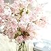 Produktbild 7Lucky Gefälschte Blume,Grüne Pflanzen Künstliche gefälschte Kirsche Seidenblume blühen Brauthortensie Hausgarten-Dekor Dekoration Blume Kleine Topfpflanzen Balkon Bonsai Dekoration (B)