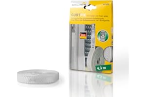 ‎SCHELLENBERG Schellenberg 44302 Gurtfix Rollladengurt Reparaturset 14 mm Breite, 4,3 m Lang, Rolladen Gurtband, grau