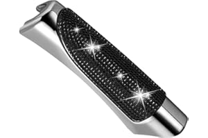 JSCARLIFE Bling Car Handbrake Cover,Universal Car Handbrake Cover Glitter Diamond Hand Brake Decoration Protective Sleeve Accessories Interior Styling c overfor Auto Trucks