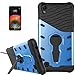 Produktbild LG X power(2016) Hülle mit Panzerglas,ISENPENK Premium TPU+PC Ultra Slim Tough Rugged Hardcase with Built-in 360-Grad-Drehung Kickstand Selbst Ständer Stand Case,Wasserdicht Shockproof Anti Slip Stoßfest Back Cover Protection Tasche Schutzhülle für LG X power(2016) 5.3Zoll-[blau]+Panzerglas/Schutzfolie/Displayschutzfolie