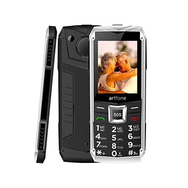 artfone Seniorenhandy ohne Vertrag | Dual SIM Handy mit Notruftaste | Rentner Handy große Tasten | GSM Handy | Großtastenhandy