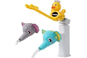 Kinder Hahn Extender Wasserhahn Wasserhahnverlängerung,Suuwwn Karikatur Wasserhahnanschluss Plastik Attachment Verlängerung Tap Extender 2pcs Anzapfung Extender und Wasserhahnschalter Extender