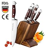kochmesser set zwilling Praktisches Design: Ergonomisch geformter Holzgriff und ideal ausbalanciertes Gewicht von Klinge und Griff für angenehme Handhabung, bekannt für Komfort, Stärke und Stabilität