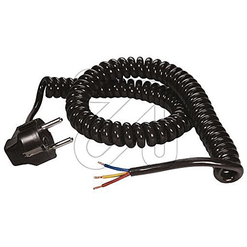 Preisvergleich Produktbild Wendelleitung 3x1 / 2,5m schwarz