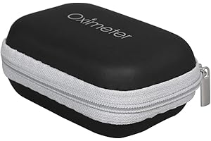 LUOFANG Étui de Rangement Rigide pour oxymètre de pouls du Bout des Doigts, Moniteur de Saturation en oxygène dans Le Sang