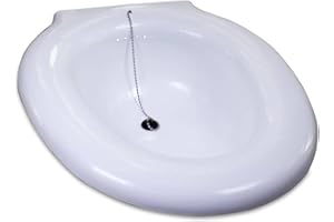 GERCARE Bidet Portatil. Bidet Portatil para WC con Tapón Incorporado. Baño de Asiento Adaptable a WC. Bidet Sanitario Capacidad 3,5L. Baño de Asiento para WC Universal