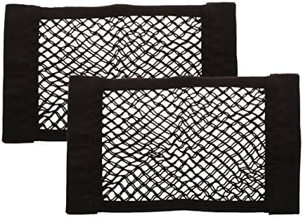 WEIHAO 2pcs Car Storage Net, Car Back Rear Trunk Seat Cargo Net Magic Sticker Elastic String Net For Most Types of Cars
