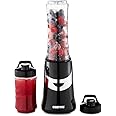 Geepas Personal Blender Smoothie Milkshake Maker - Mini Travel Blender for Protein Shakes with 2 Easy to Clean BPA Free Tritan Sports Bottles with Leak-Proof Lids (350W)