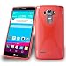 Produktbild LG G4 STYLUS Silikonhülle in ROT von Cadorabo - X-Line Design TPU Schutzhülle Handyhülle Bumper Case Backcover in INFERNO ROT