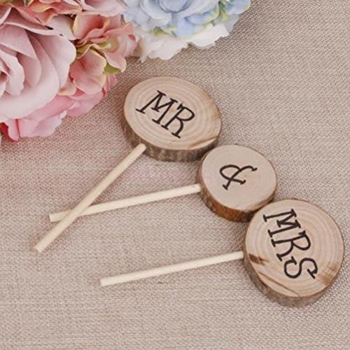 Tinksky Mr Mrs Hochzeitstorte Topper Kuchenaufsätze für Geburtstags Party - 4
