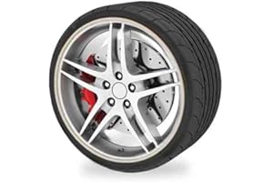 OCC MOTOR SPORT Protezione Cerchioni Auto, in Lega Bianco 6 metri