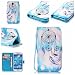 Produktbild Nancen Samsung Galaxy S4 / I9500 (5,0 Zoll) Schutzhülle/Lederhülle, Hoch Qualität Flip Case PU Material Leder Handytasche, Bunt Helle und Lebendige Farben Muster
