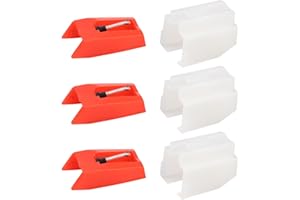 BRILEZE 3 Pack Diamond needle Record Player Needle Turntable Ruby Stylus Replacemen Phonograph Vinyl Record Player for ION ICT04RS LAPDock LP2CD LP2 Flash Profile Pro Profile Lp and TTUSB05