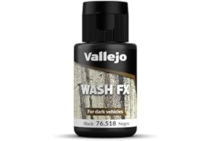 Vallejo Model Color - Vernice per Lavaggio, 35 ml, Nero