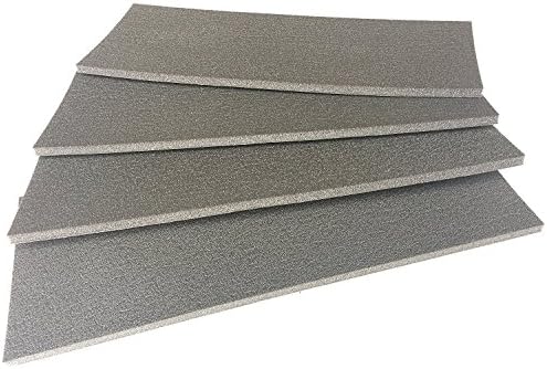 Bumper Walls Garage and Car Box, 4 X Self-Adhesive Panels – Size 45 x 18 x 0.6 cm Thick – Grey RAL 7030 Polyethylene – Protection FIANCATA Car Door, As Buffer Bumper