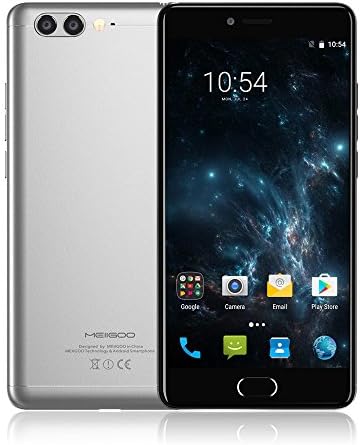 MEIIGOO M1 Smartphone Back 2-Camera 4G-LTE Fingerprint Mobile Phone Helio P20 MTK6757V Octa-core 2.3GHz 5.5-inch 1920*1080P 6GB RAM 64GB ROM Android 7.0 8+13MP 4000mAh Metal Body OTG