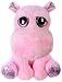 Suki Gifts Lil Peepers Fun Holly Pink Hippo Plush Toy with Pink Sparkle Accents (Medium, Pink)